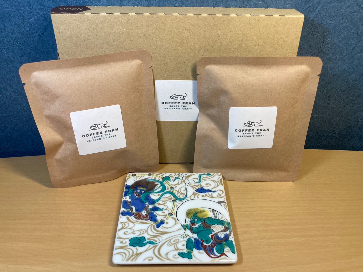オリジナルドリップコーヒー×2＋九谷焼コースター×1（日本国内のみ発送）
