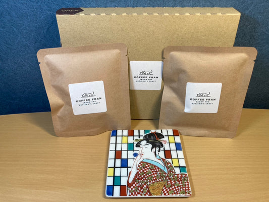 Original drip coffee × 2 + kutani coaster × 1(Global Shipping Available)